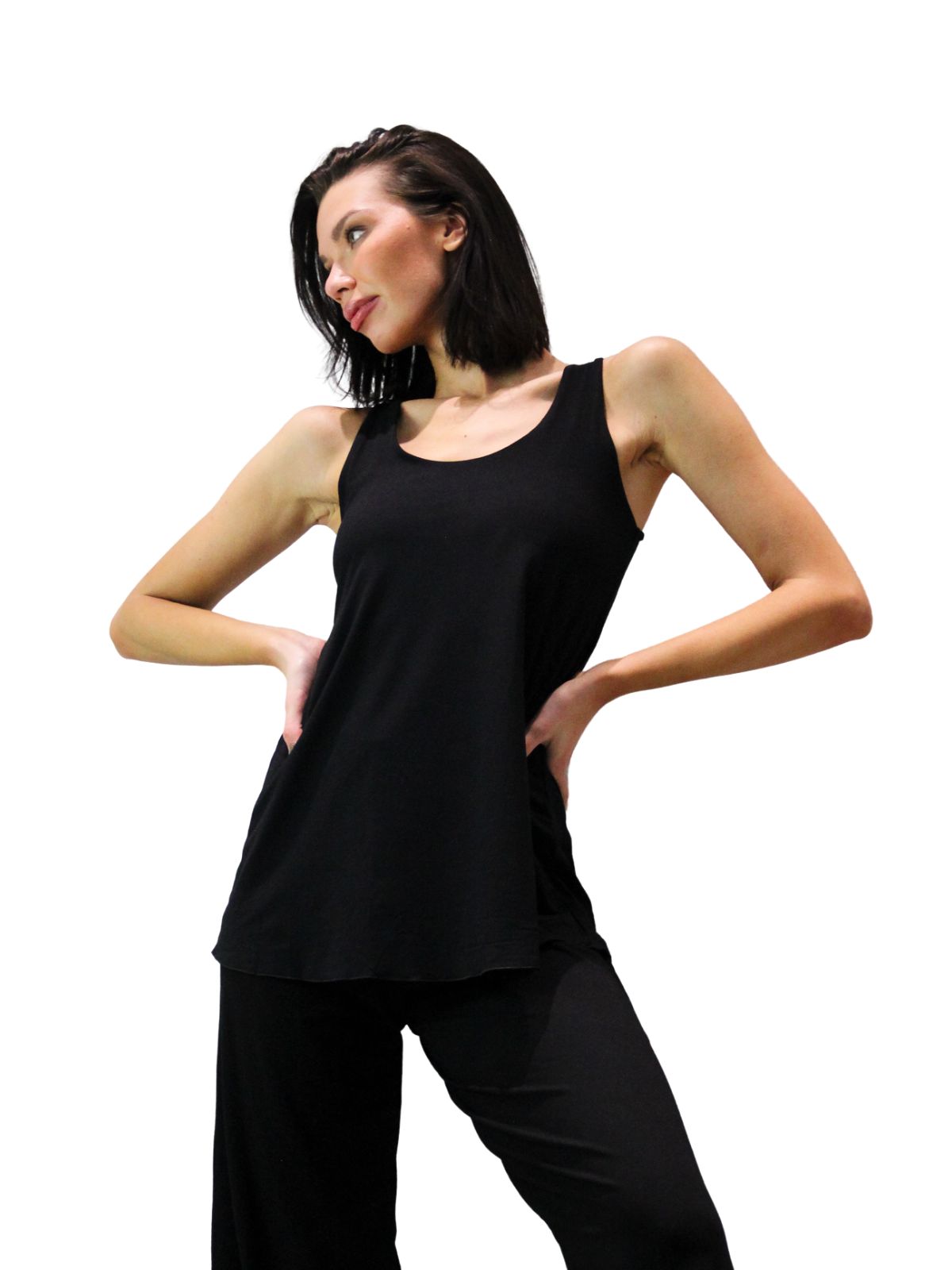 Long River Top Black