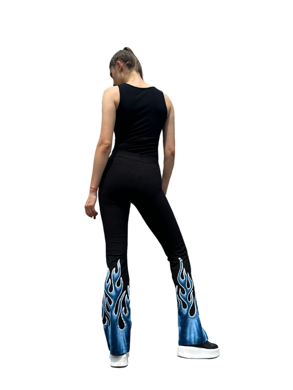 Flare Pant Flames Blue