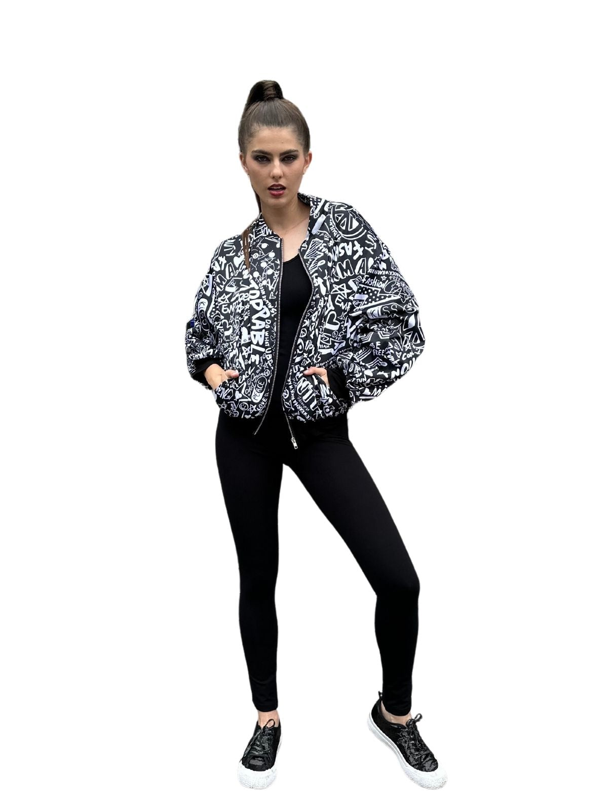 City Bomber Inspiring Karma Black Beaded