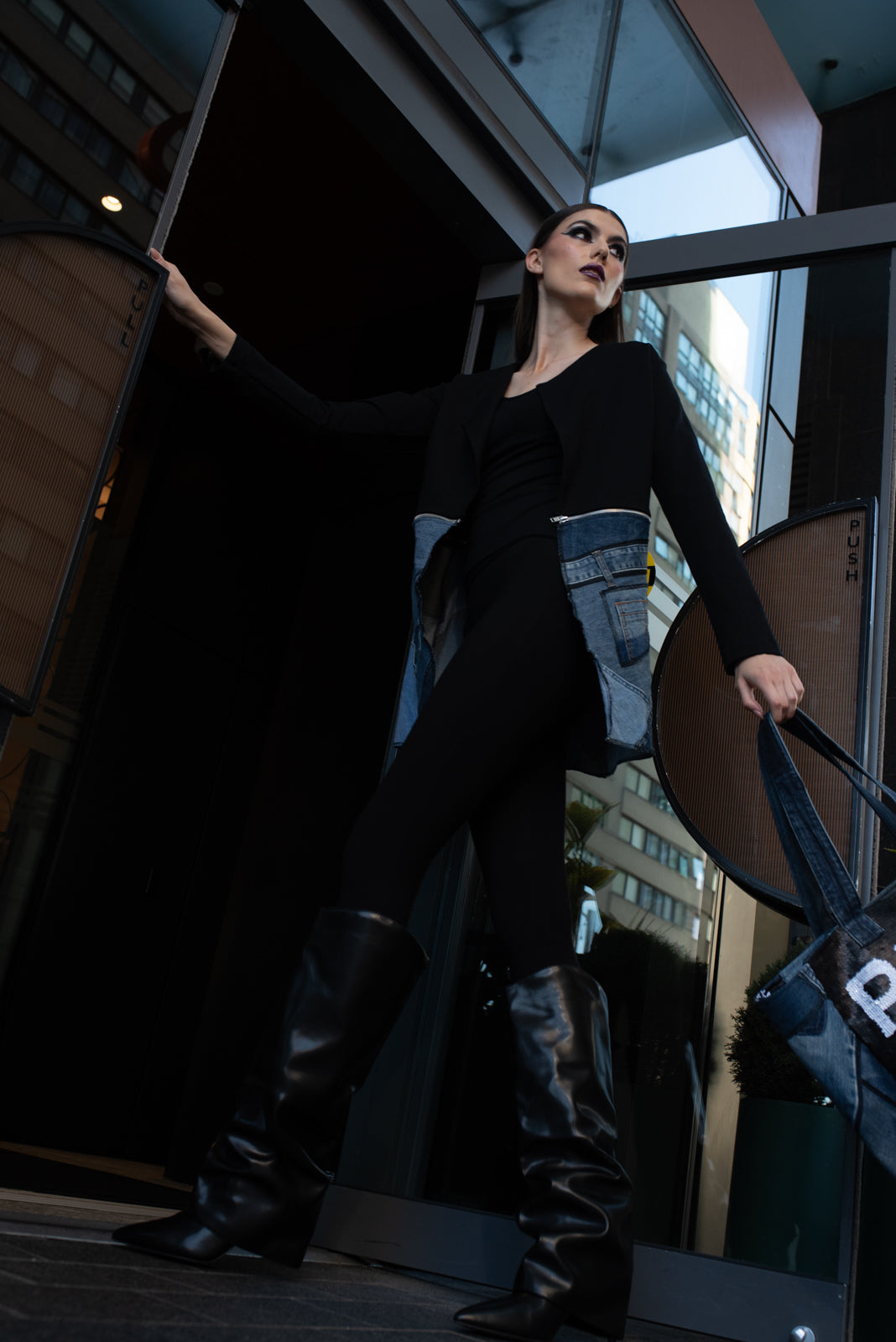 Split Jacket Remix Denim