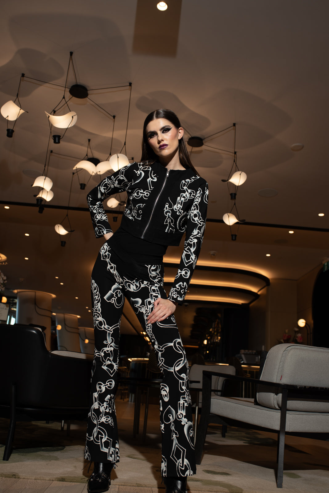 Cropped Zipper Jacket Chanel