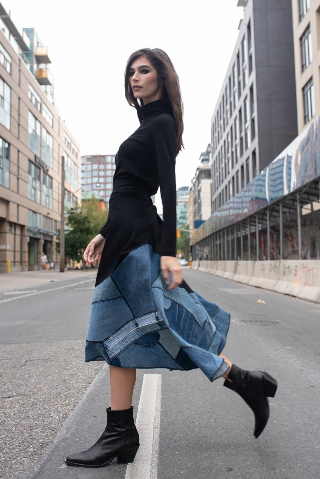 Handkerchief Skirt Denim