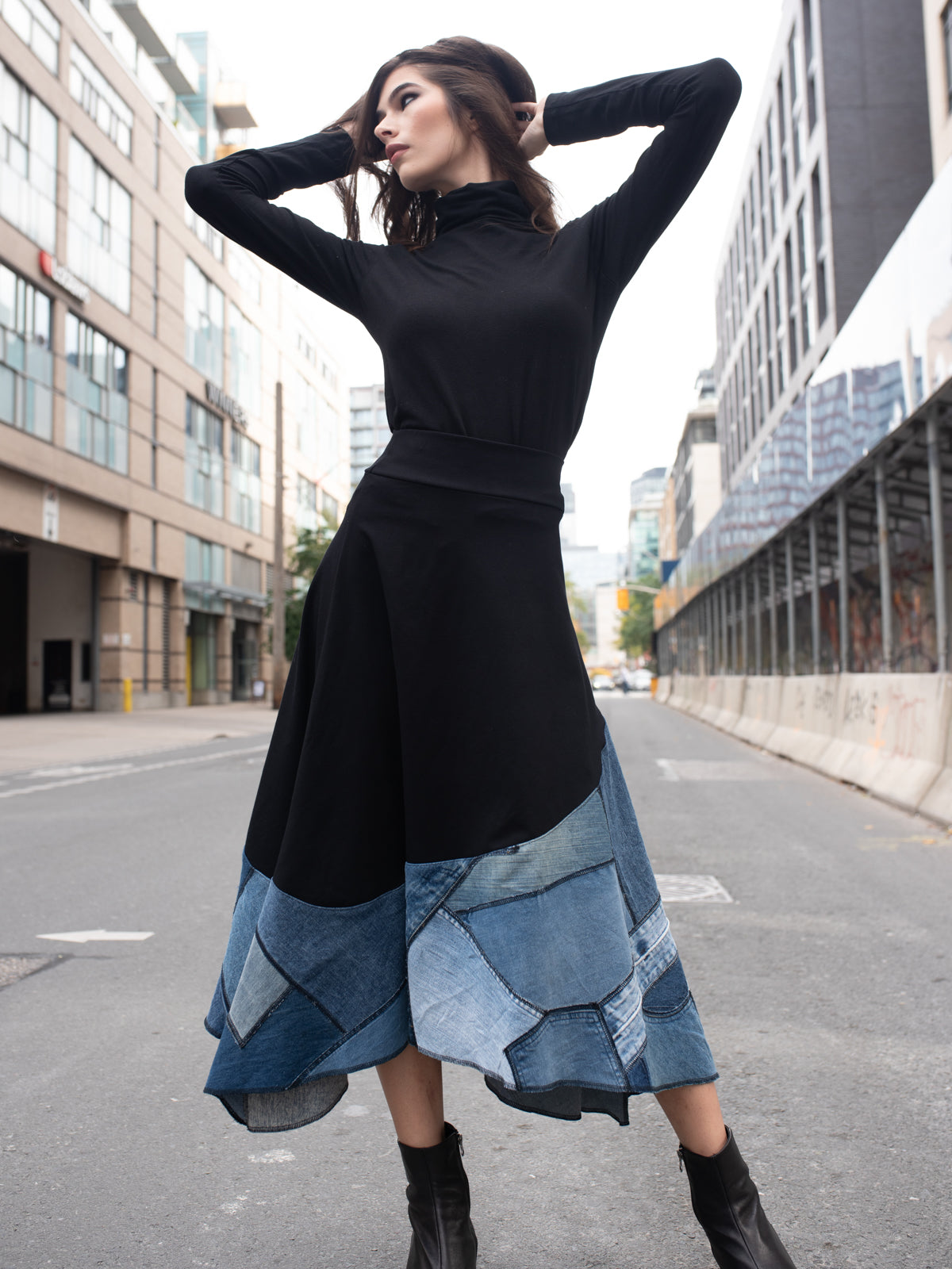 Handkerchief Skirt Denim