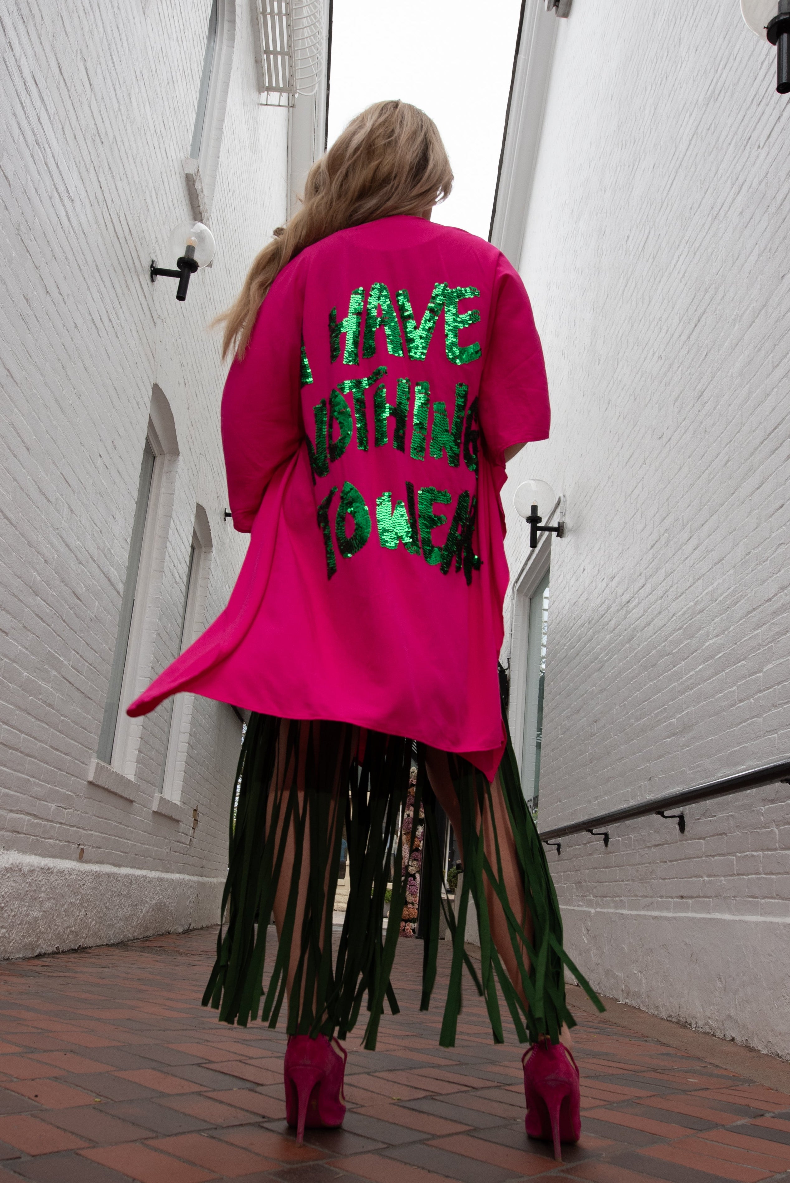 Cover Jacket Black I Have Nothing Pink