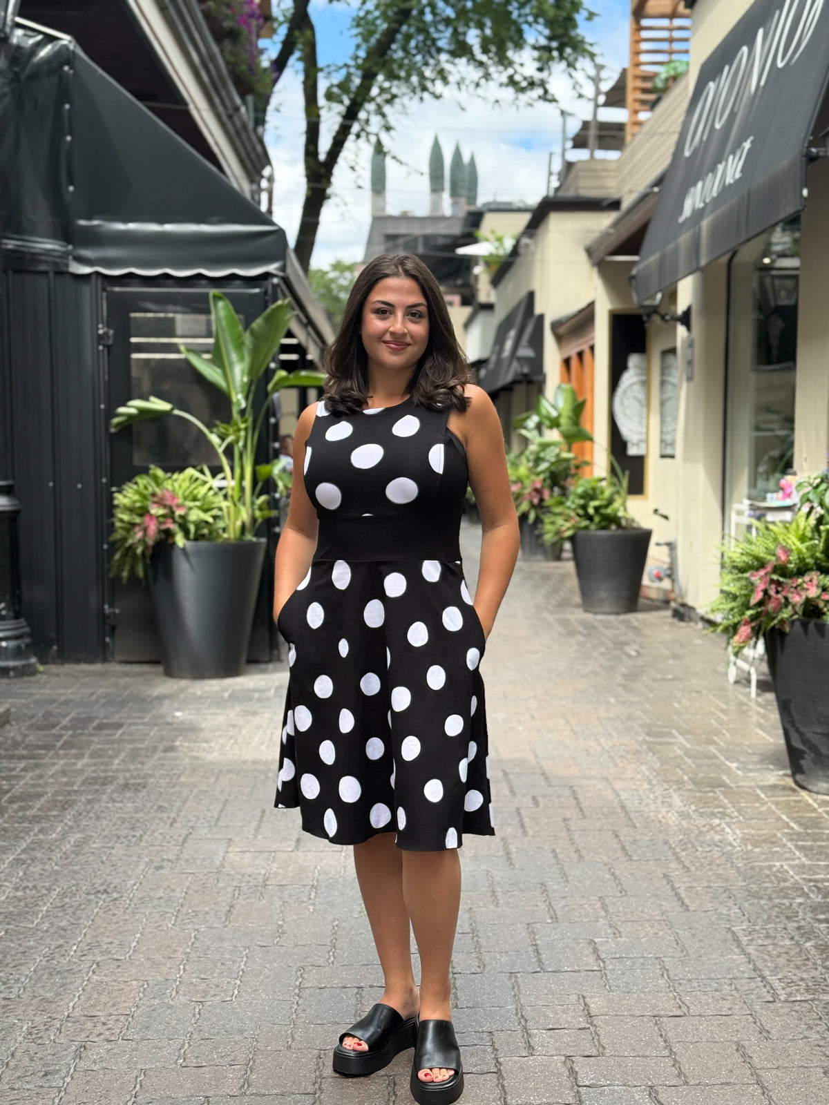 Garden Dress Polka Dots