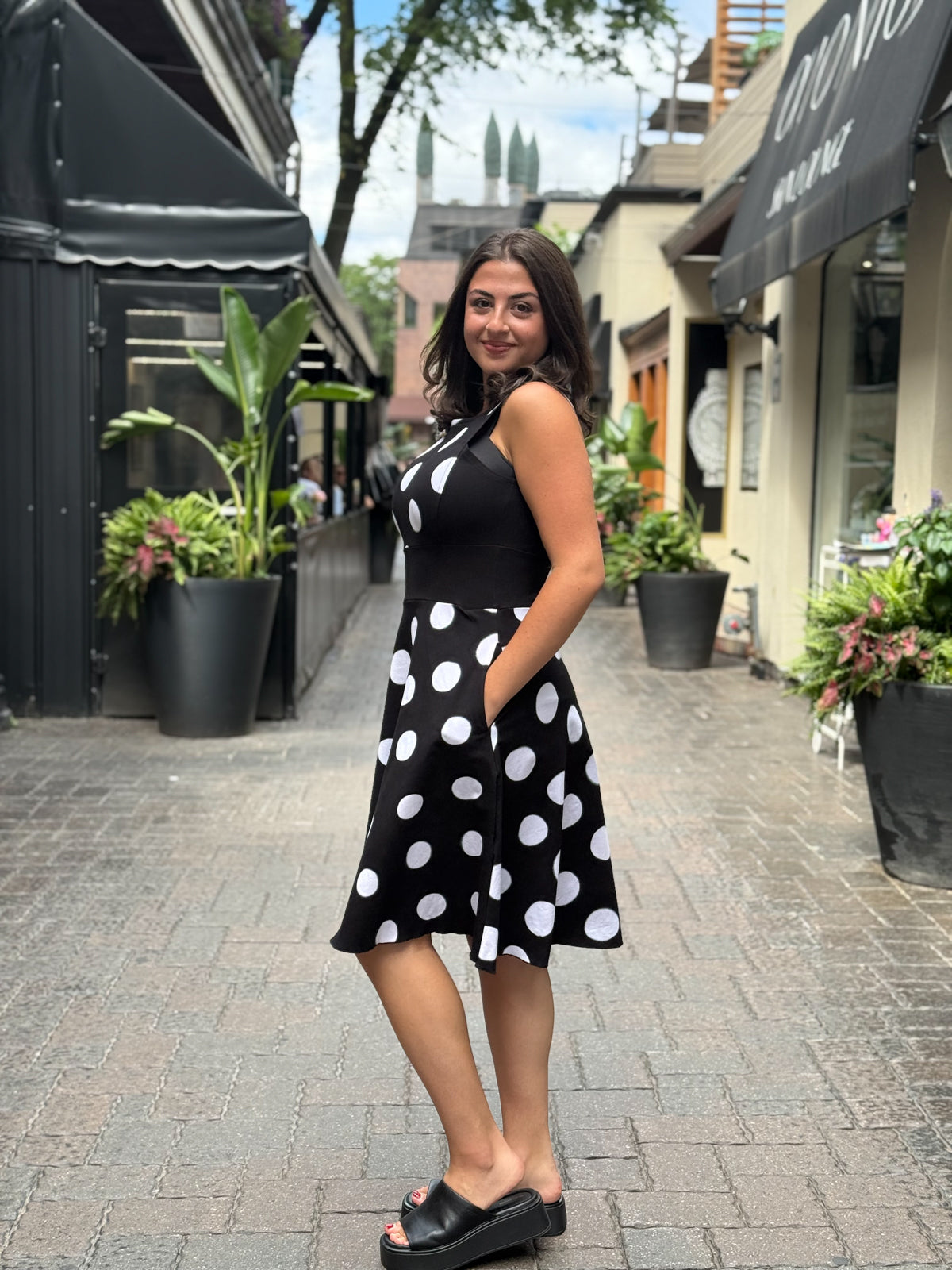 Garden Dress Polka Dots