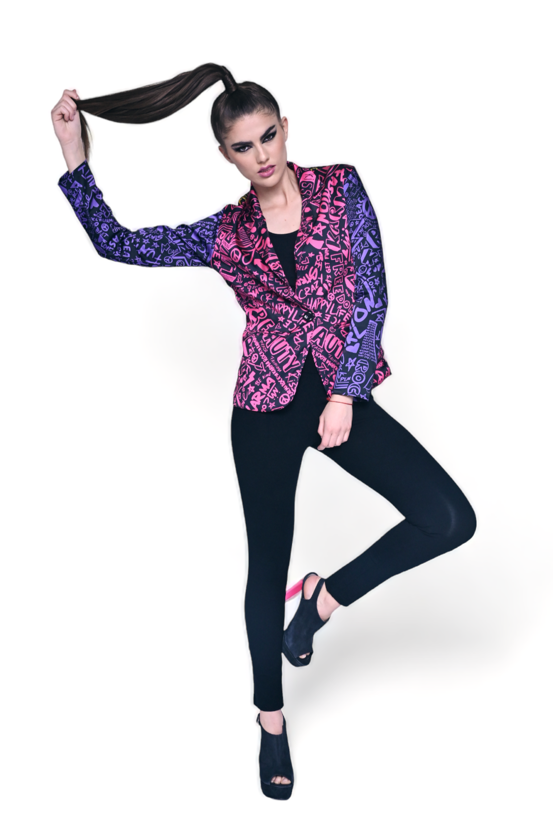 Fitted Blazer Inspiring Karma Multi