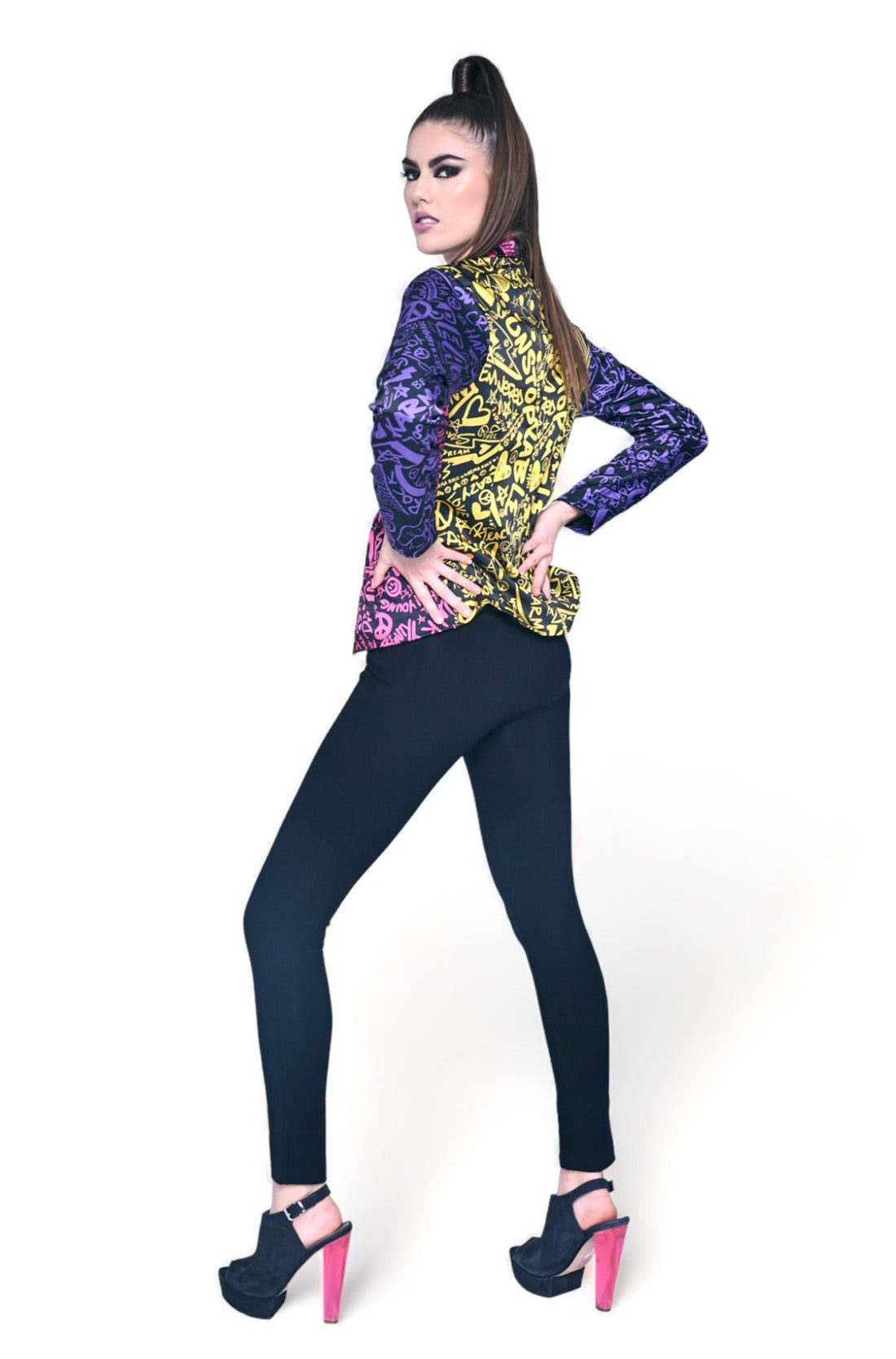 Fitted Blazer Inspiring Karma Multi