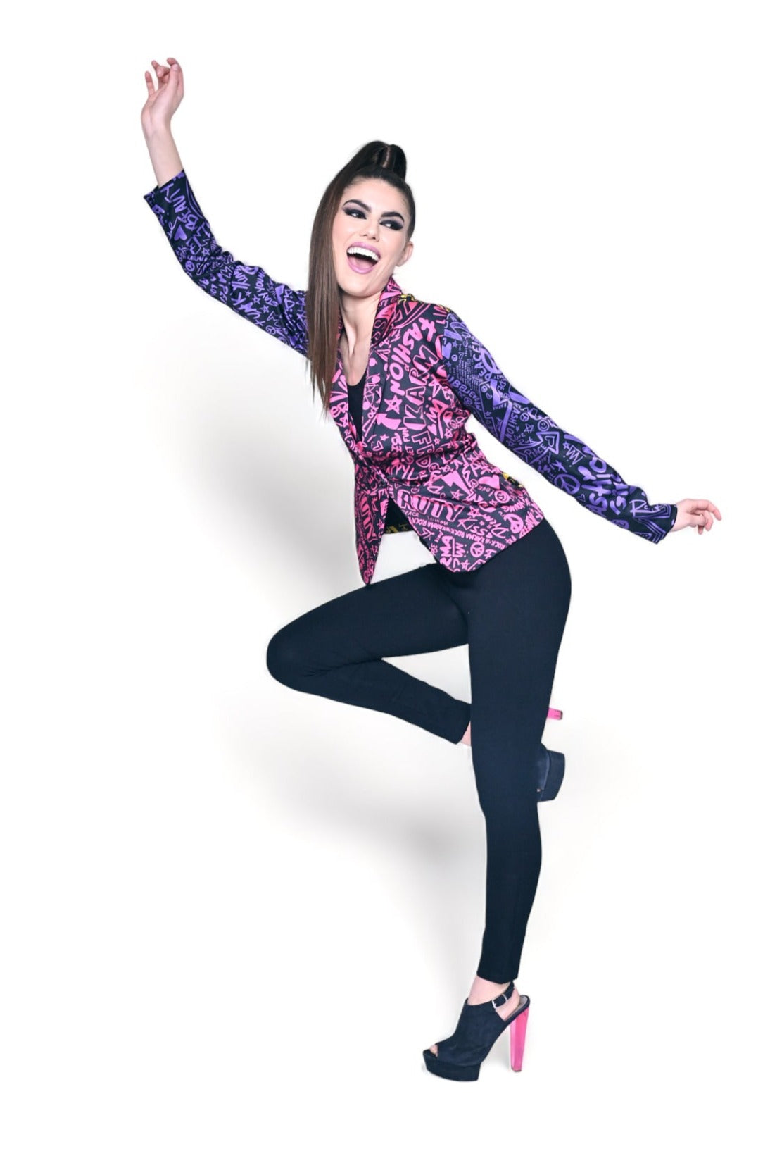 Fitted Blazer Inspiring Karma Multi