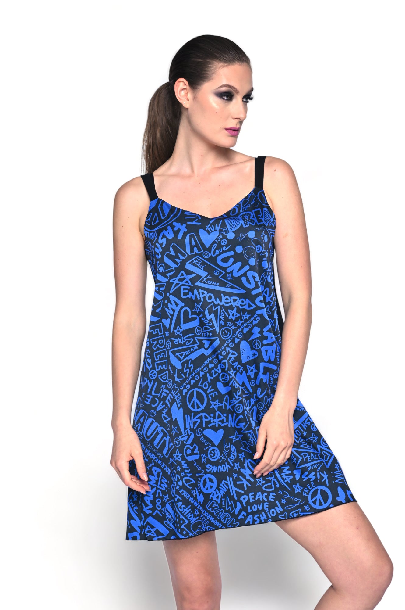 Summer Dress Inspiring Karma Blue