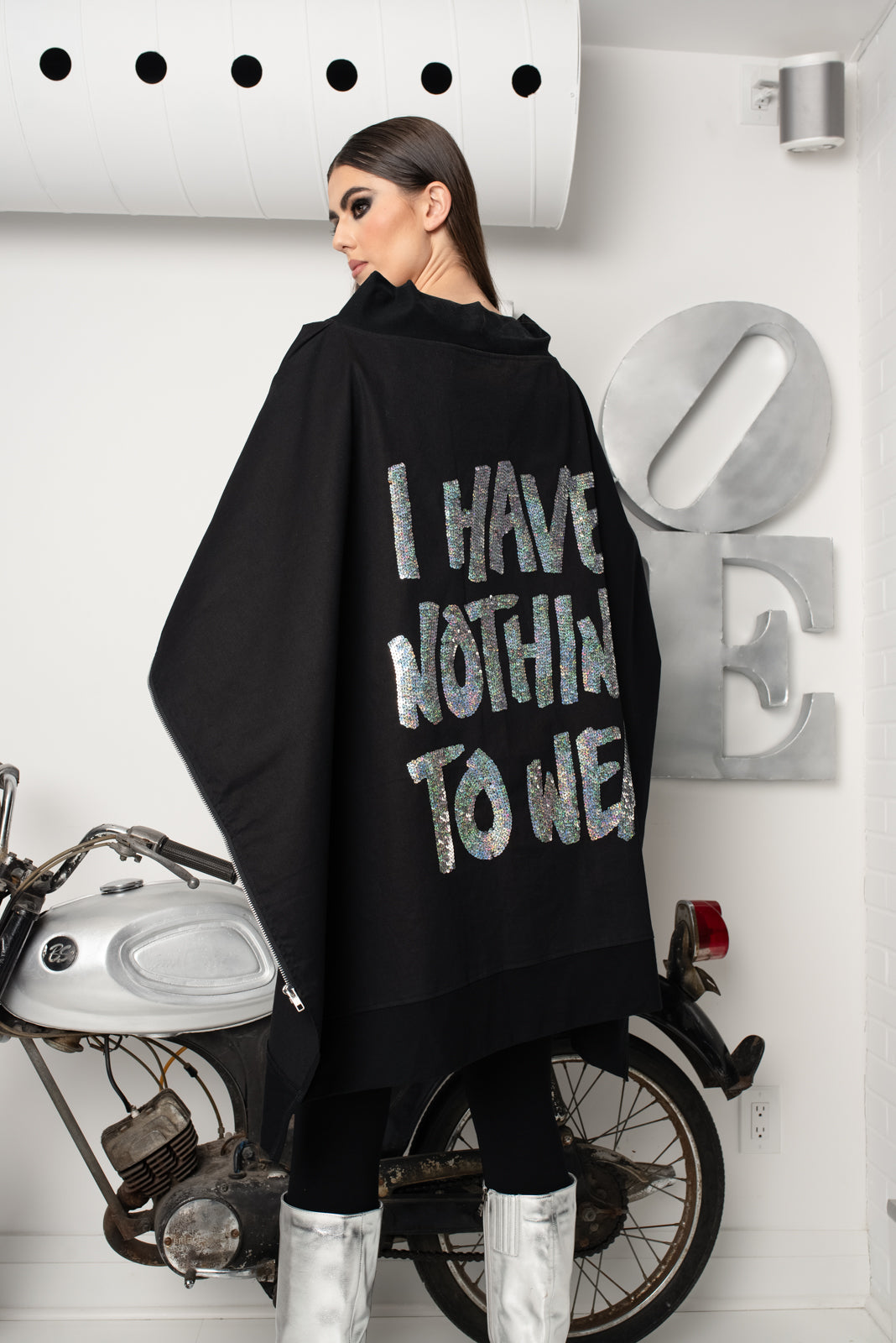 Ink Cape I Have Nothing To Wear Silver