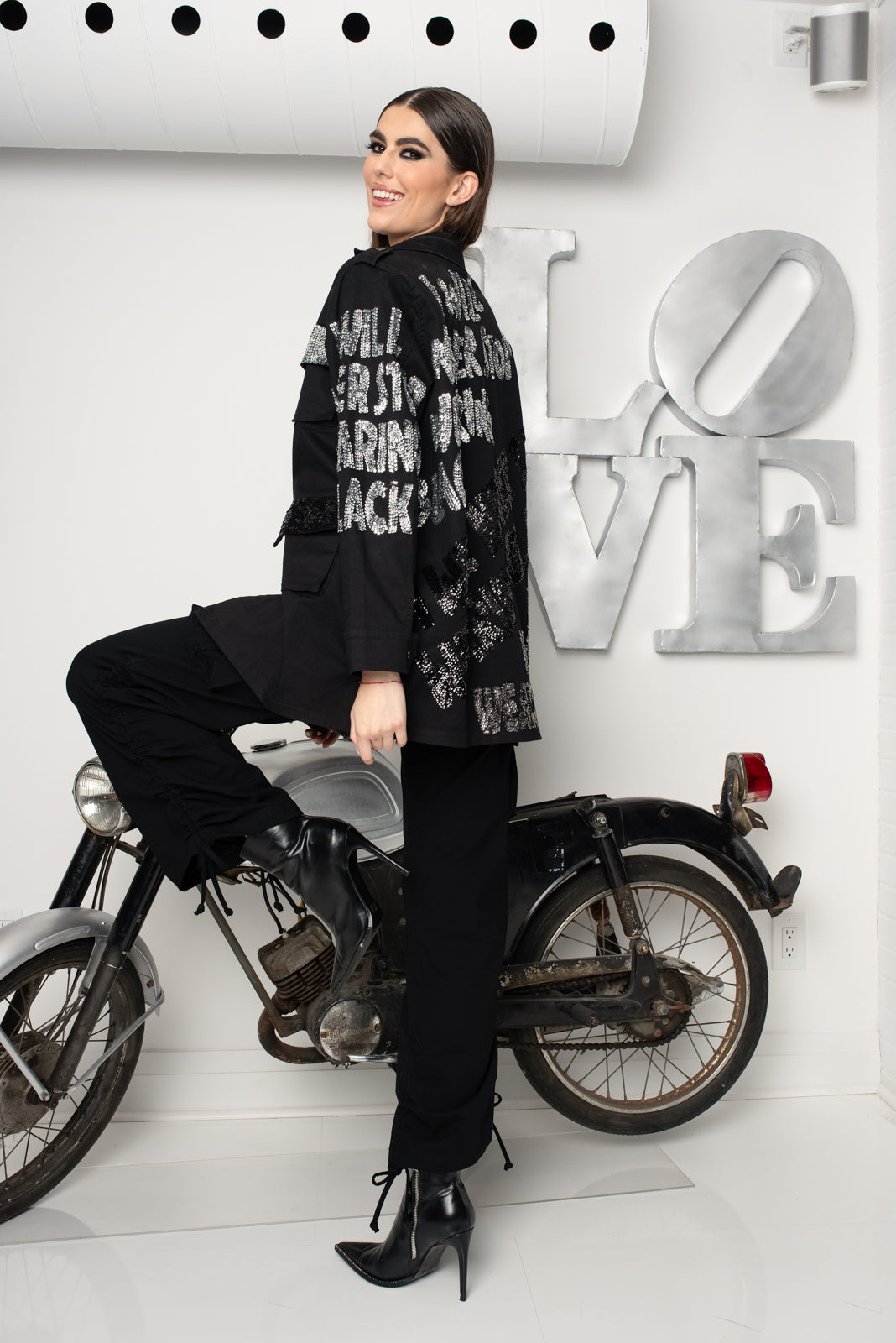 Cargo Jacket IWNSWB Black Silver