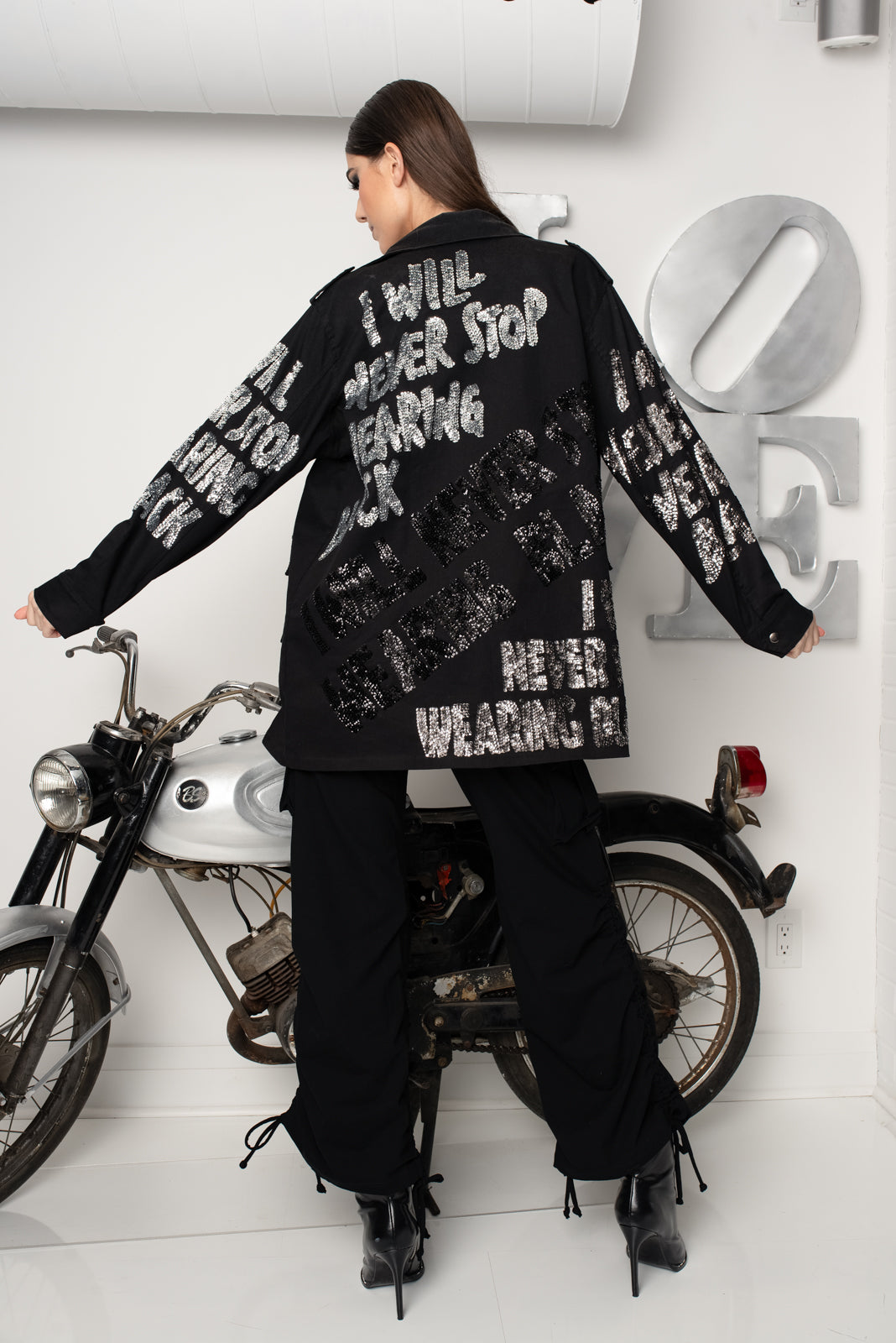 Cargo Jacket IWNSWB Black Silver