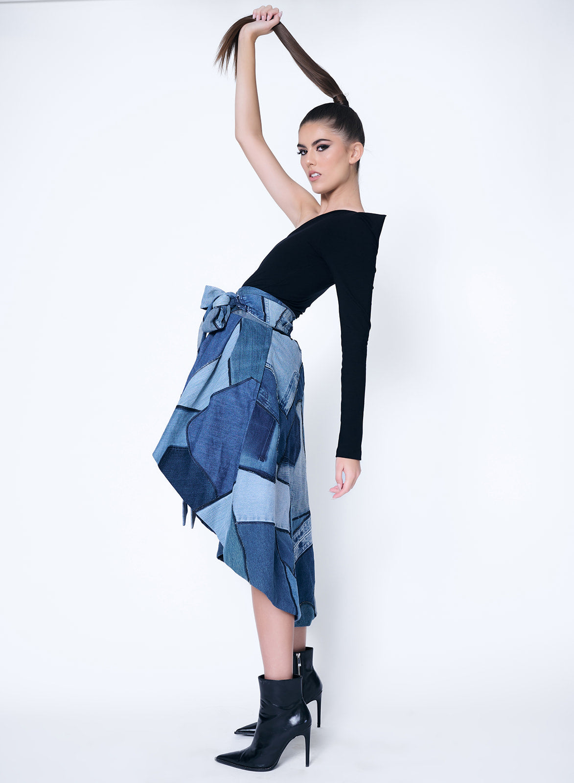 Runway Skirt Remix Denim