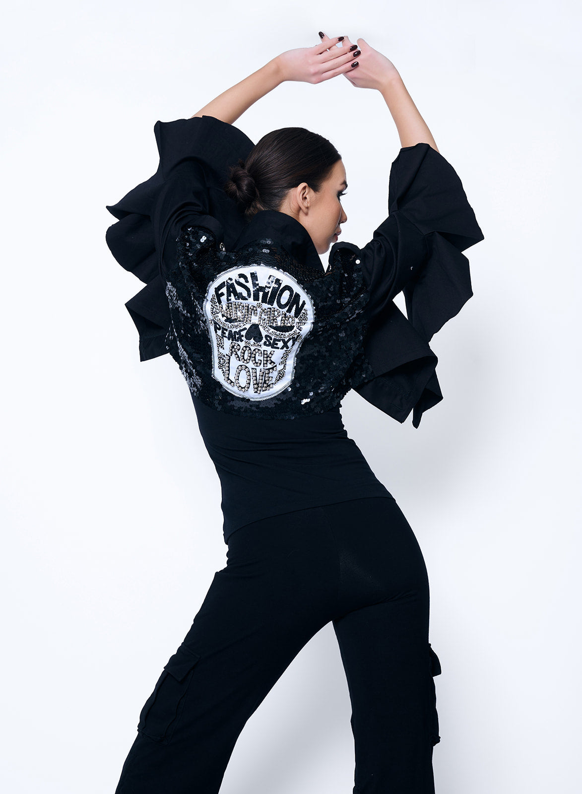 Divine Jacket Skull BW