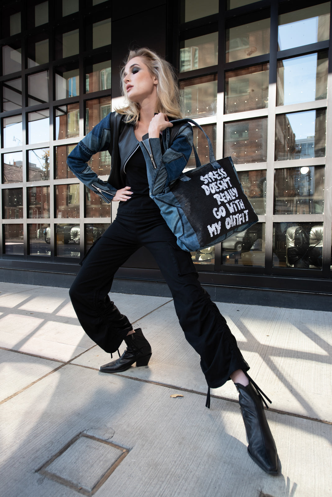 Designer Denim Bag Stress Doesn't Really