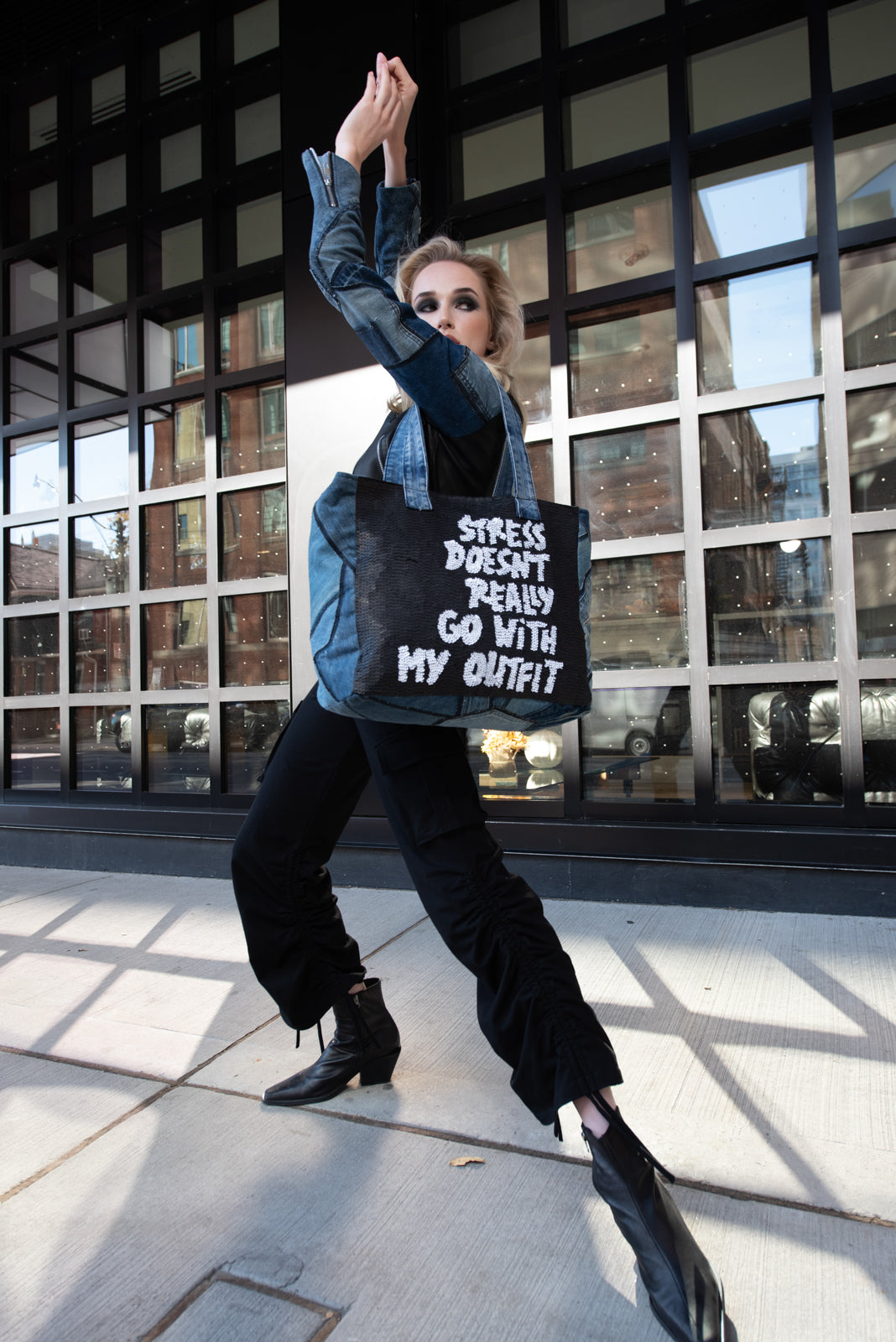 Designer Denim Bag Stress Doesn't Really