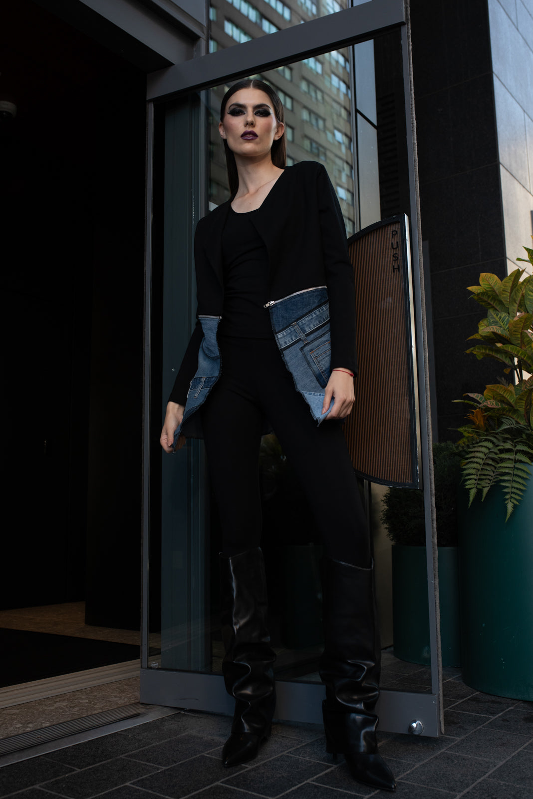 Split Jacket Remix Denim