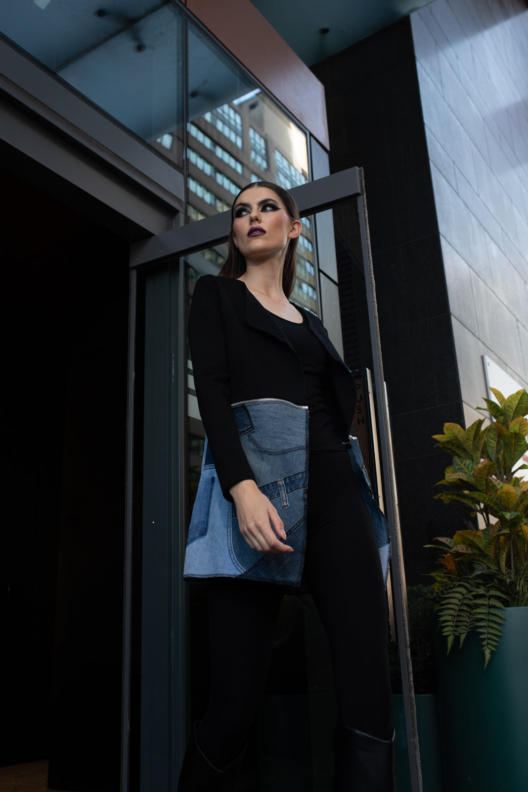 Split Jacket Remix Denim