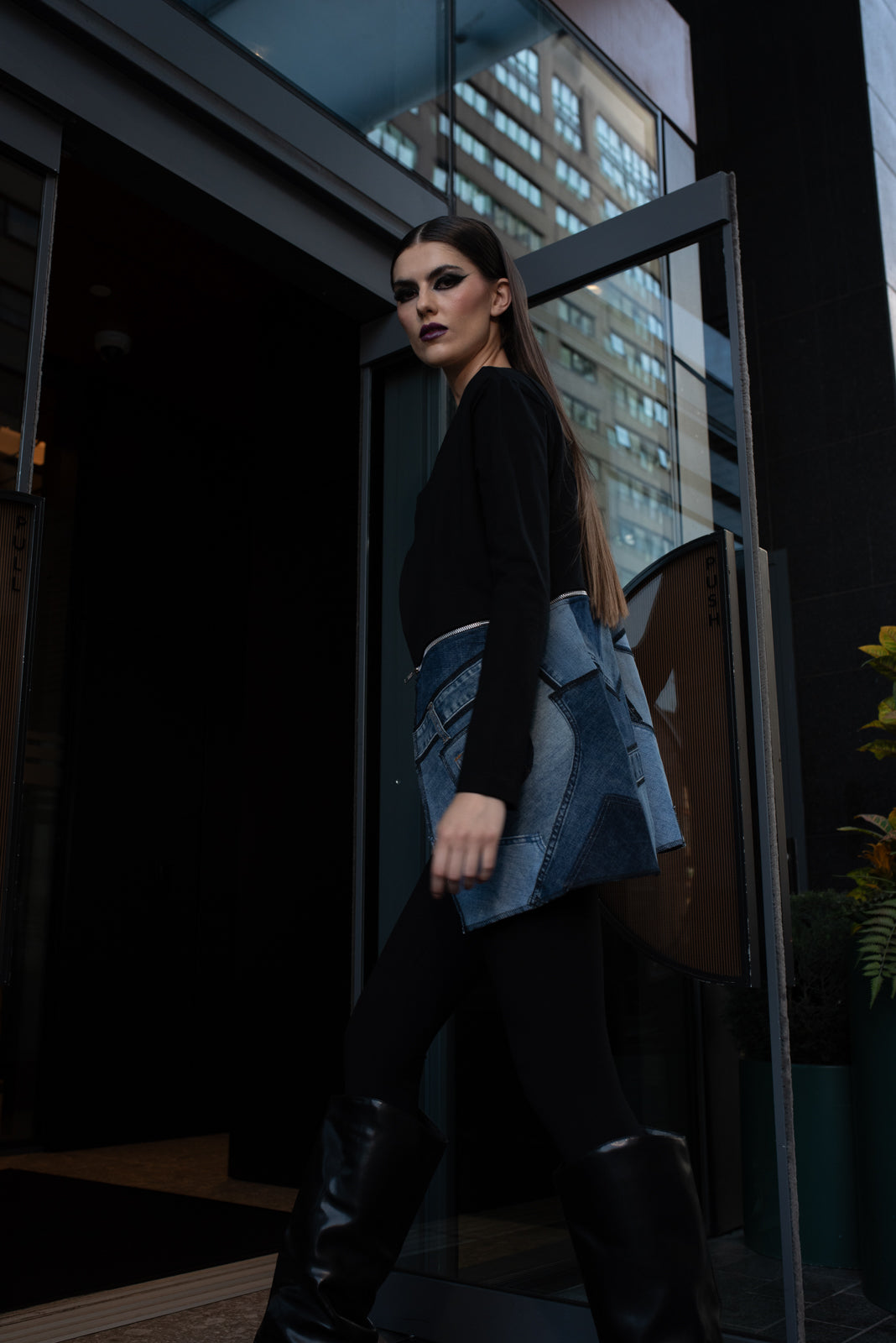 Split Jacket Remix Denim