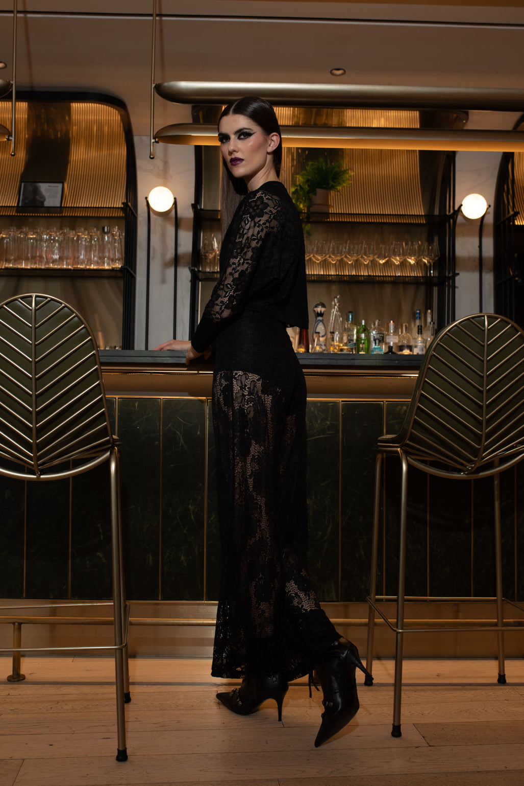 World Pant Black Lace