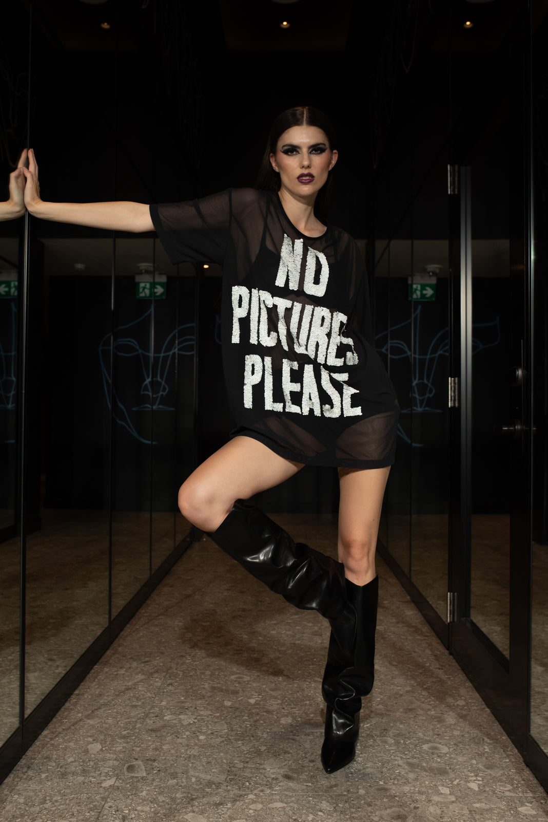 Netting T-shirt No Pictures White