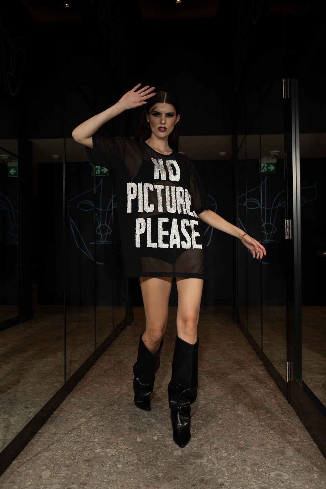 Netting T-shirt No Pictures White