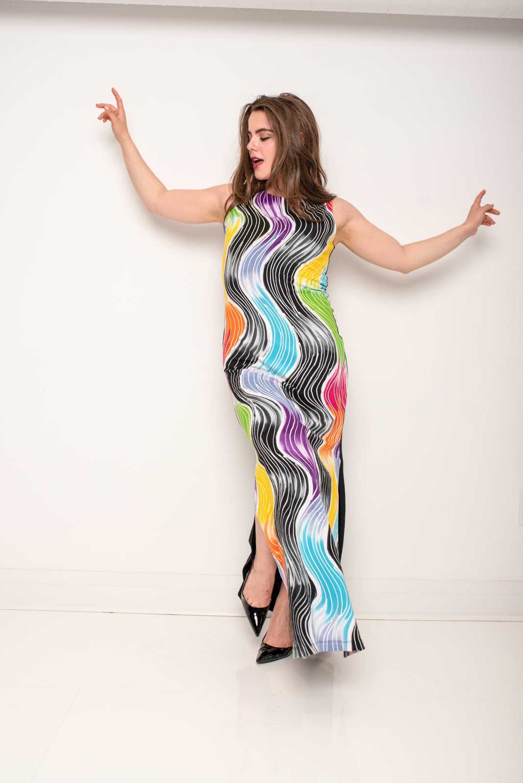 Statement Dress Electric Multi