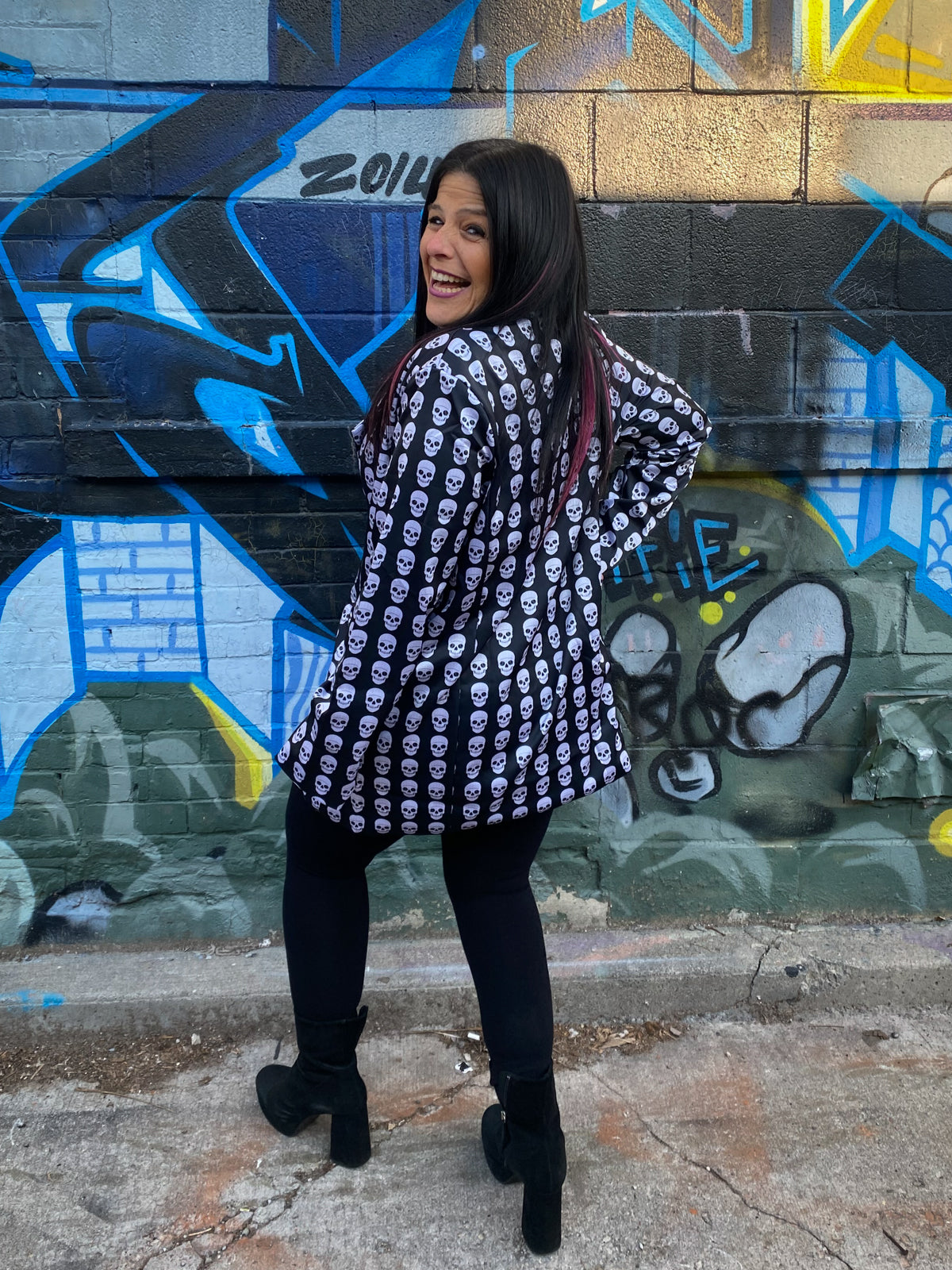 Oversized Blazer Star Skull