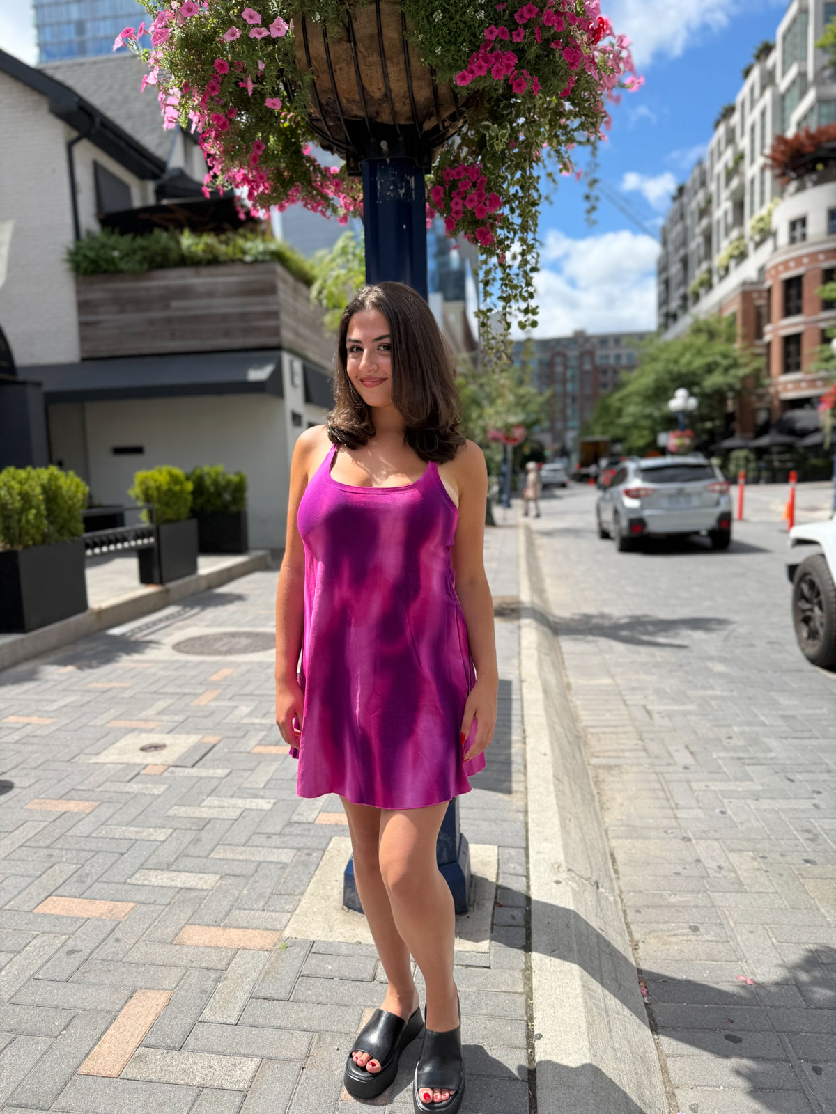 Stardust Dress Watercolour Pink