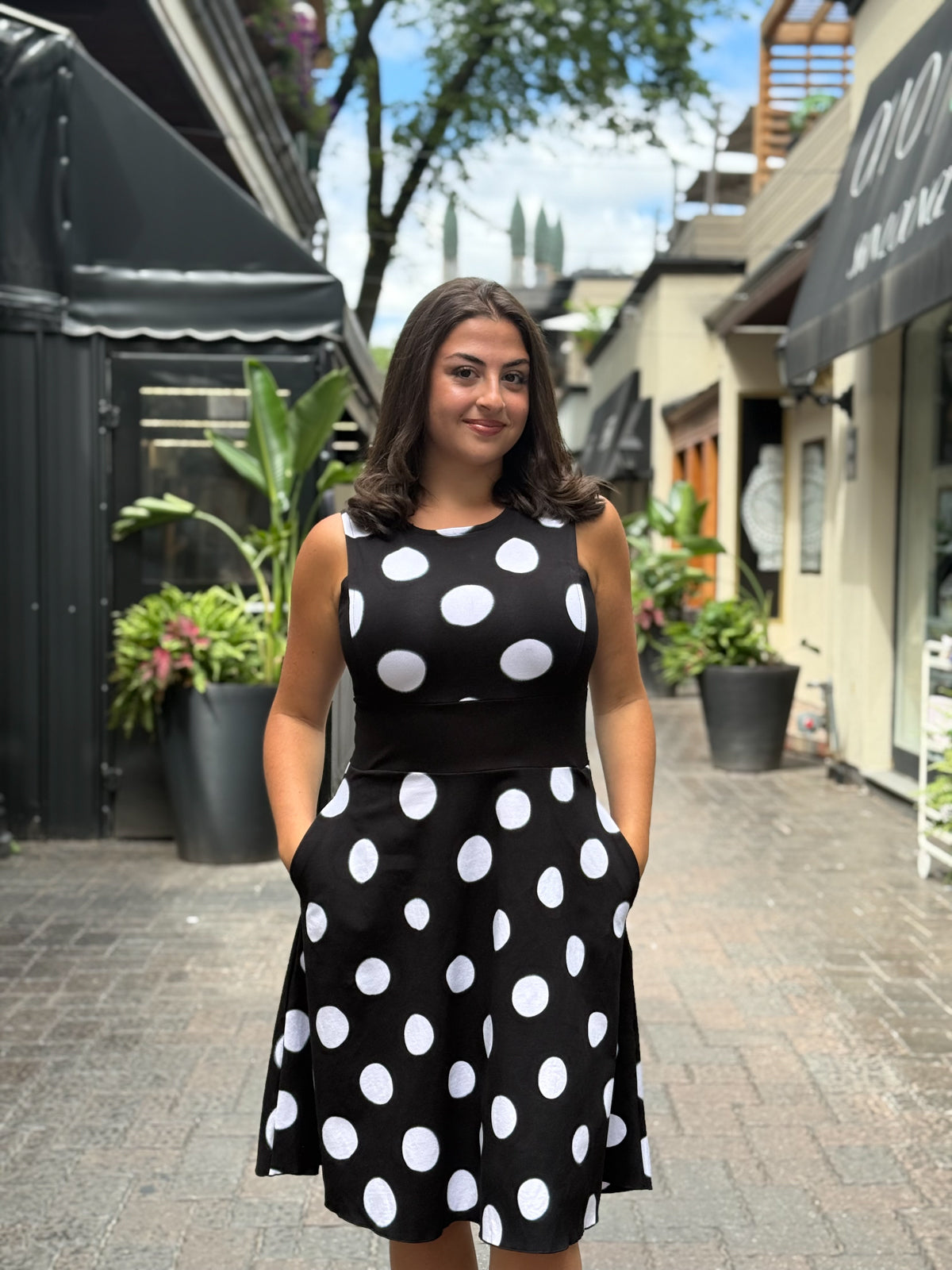 Garden Dress Polka Dots