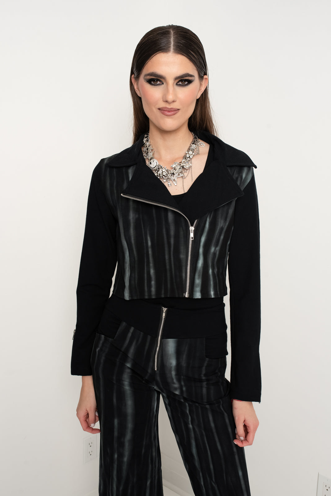 Mini Biker Jacket Night Black