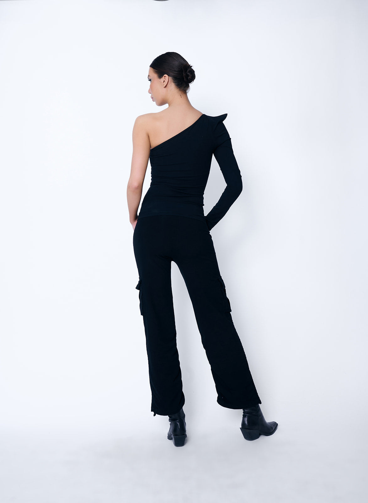 Cargo Pant Black Double Pockets